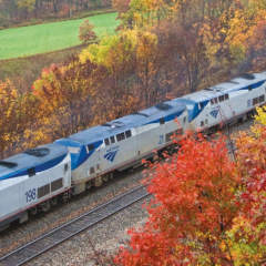 Amtrak Capitol Limited from the air