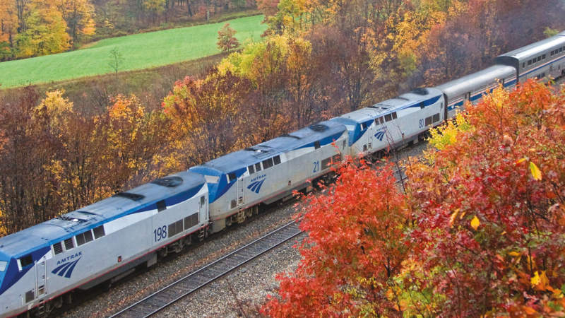 Amtrak Capitol Limited from the air