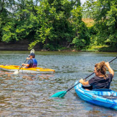 Camping Blue Canoe Kayak