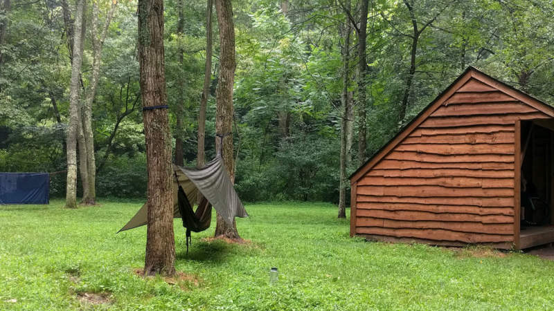 Campsites at Dravo Hiker-Biker Campground