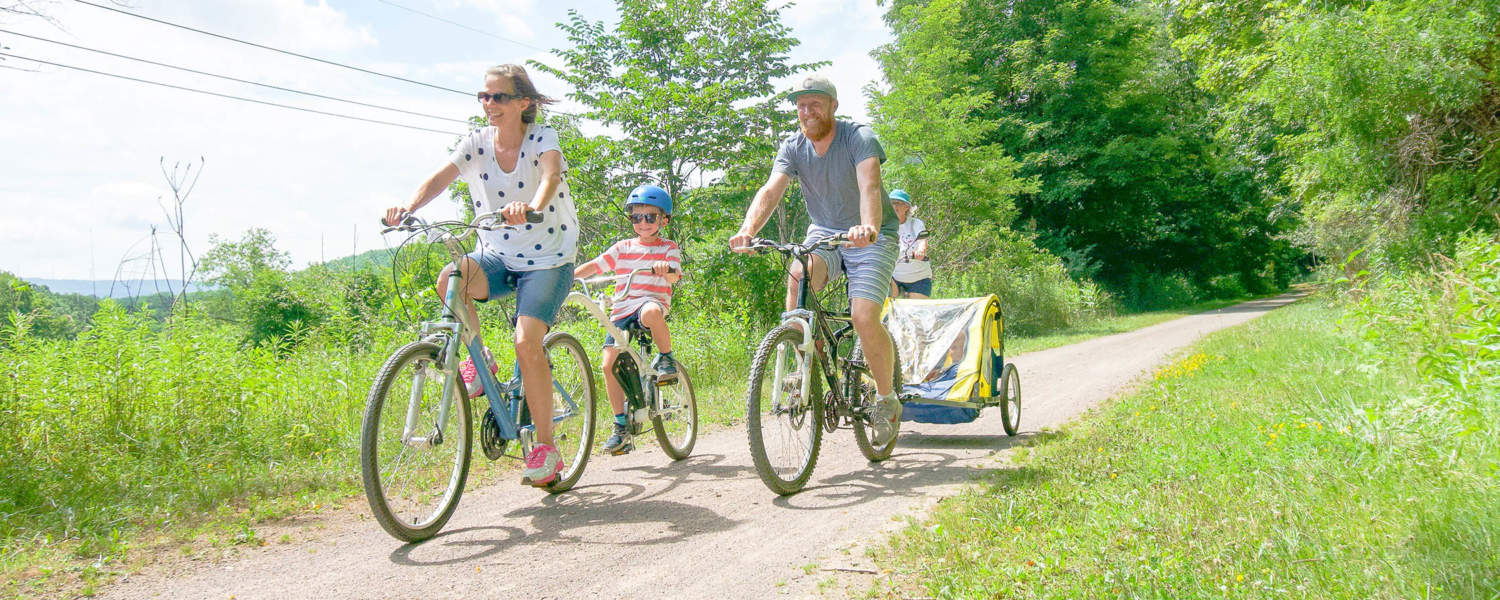 Family Biking at Deal