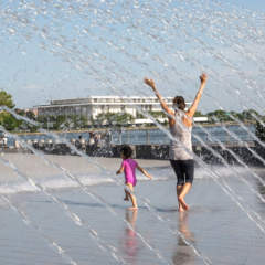 Fountain at Georgetown Waterfront