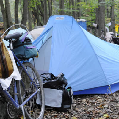 Tents in Husky Haven Campground