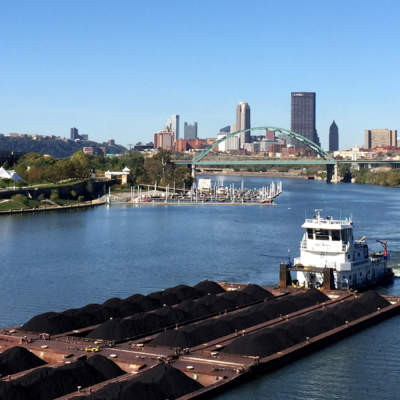 Pittsburgh skyline from Monongahela River