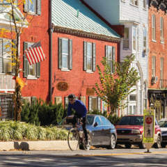 Cyclist in Shepherdstown